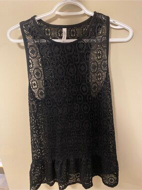Francesca's Black Swim Coverup Tunic